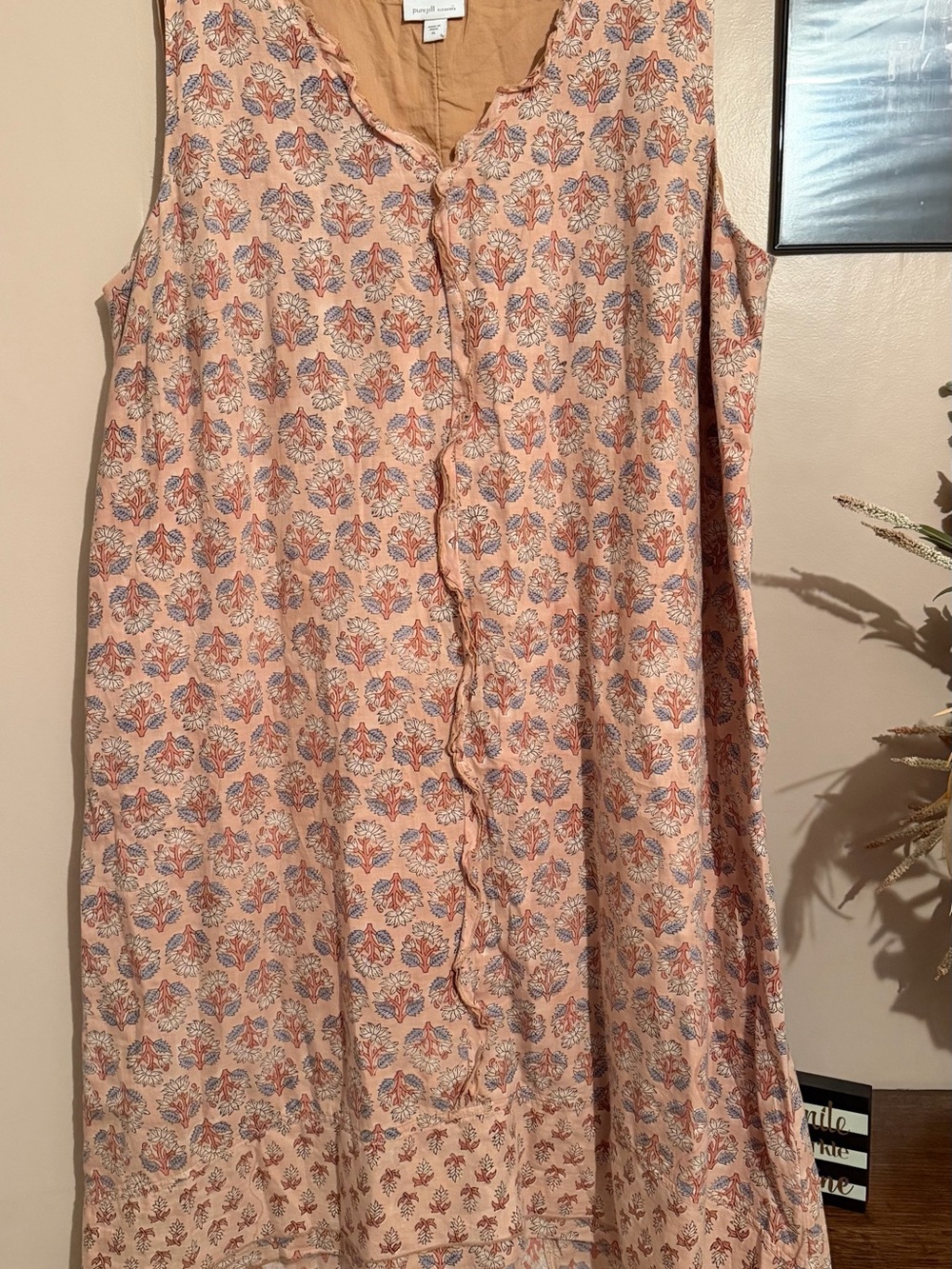 J.Jill Pure Jill Elements Floral High-Low Dress – XL